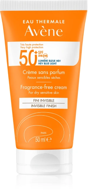 avene 50 AVENE Krém SPF 50+ bez parfumácie pre citlivú pleť 50 ml – Obrázok 1